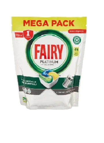Detergent de vase capsule pentru mașina de spălat vase Fairy all in one Lemon 44 capsule.